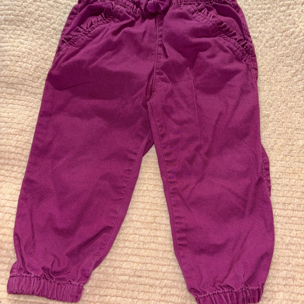 GAP Kids Magenta Joggers 18/24 months
